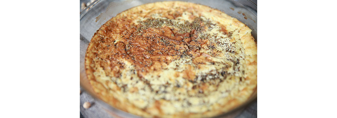 Flan à la farine de pois chiche